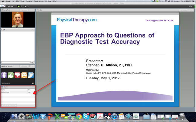 Example of Recorded Course Handouts